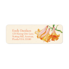 Lily bell fine art bruiloft retour antwoord adres etiket