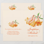 Lily bell Lilies groot trouwprogramma (Voorkant / Achterkant)