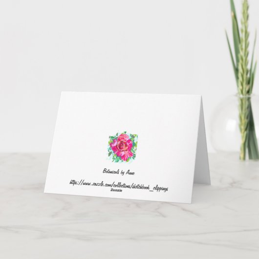 Lily Blank Card Bedankkaart (Achterkant)