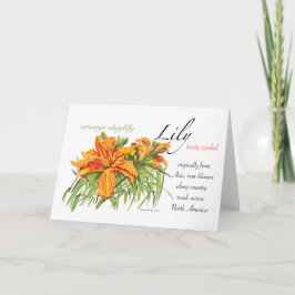 Lily Blank Card Bedankkaart