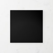 Lily Bloem Handgetekend Script Bruiloft   Drieluik Uitnodiging (Cover)