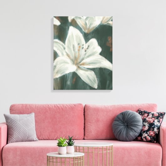 Lily Bloem Schilderij Canvas Afdruk (Insitu (Woonkamer))