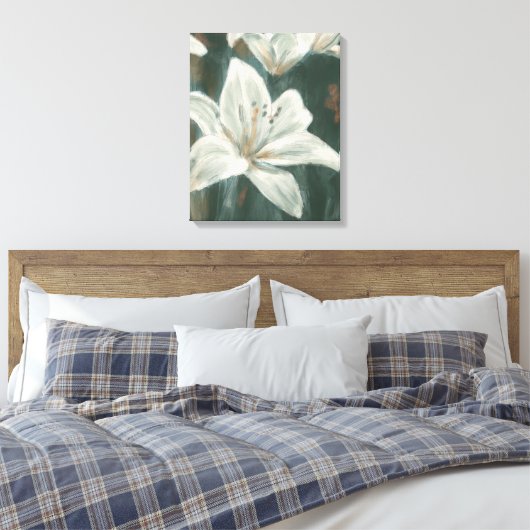 Lily Bloem Schilderij Canvas Afdruk (Insitu (Slaapkamer))
