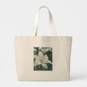 Lily Bloem Schilderij Grote Tote Bag (Achterkant)