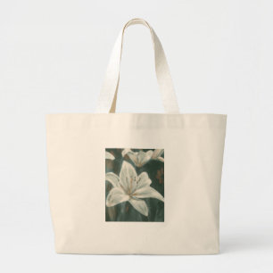 Lily Bloem Schilderij Grote Tote Bag