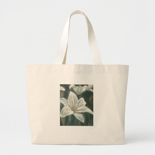 Lily Bloem Schilderij Grote Tote Bag (Voorkant)