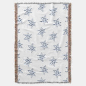 Lily bloem tekening patroon deken (Voorkant Verticaal)