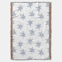 Lily bloem tekening patroon deken