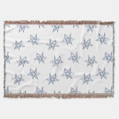 Lily bloem tekening patroon deken (Voorkant)