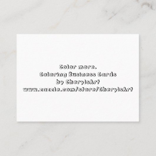 Lily bloemen die visitekaartjes kleuren (Achterkant)