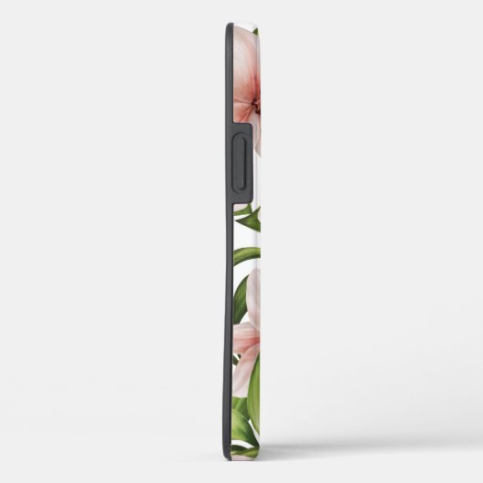 Lily bloemen. Floral patroon Case-Mate iPhone Case (Achterkant / Rechts)