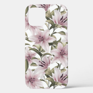 Lily bloemen. Floral patroon Case-Mate iPhone Case