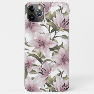 Lily bloemen. Floral patroon Case-Mate iPhone Case