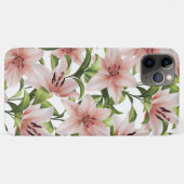 Lily bloemen. Floral patroon Case-Mate iPhone Case (Achterkant (horizontaal))