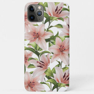 Lily bloemen. Floral patroon Case-Mate iPhone Case