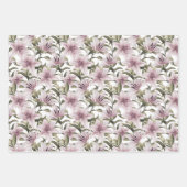 Lily bloemen. Floral patroon Inpakpapier Vel (Voorkant)