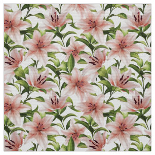 Lily bloemen. Floral patroon Stof