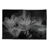 Lily bloemen in zwart-wit kussensloop (Achterkant)