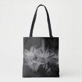 Lily bloemen in zwart-wit tote bag (Voorkant)