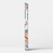 Lily Bloemenblauw  Print Case-Mate iPhone Case (Achterkant / Links)
