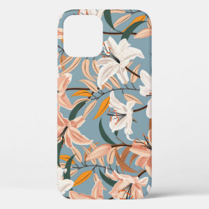 Lily Bloemenblauw  Print Case-Mate iPhone Case