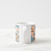 Lily Bloemenblauw  Print Espresso Kop (Achterkant)