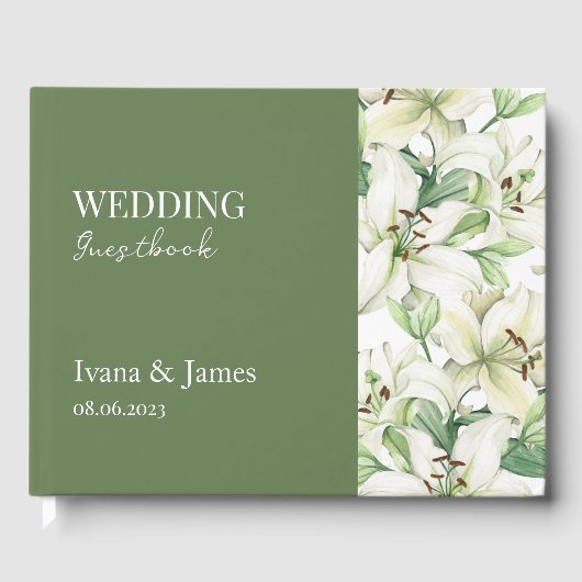 LILY Bloesem Elegantie Gastenboek (Voorkant)