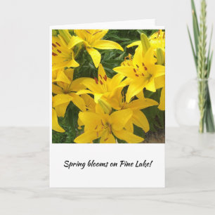 Lily Blooms signaal Lente is hier! Kaart