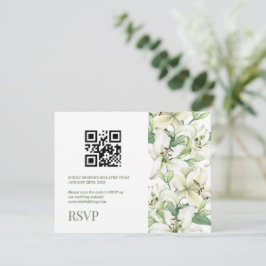 LILY Blossom Elegance QR-code RSVP Kaartje