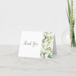 LILY Blossom Elegantie Bruiloft Bedankkaart