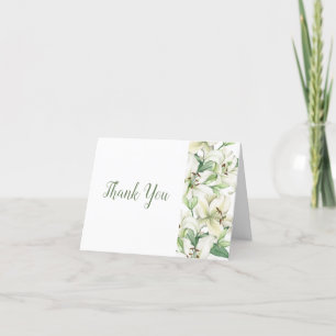 LILY Blossom Elegantie Bruiloft Bedankkaart