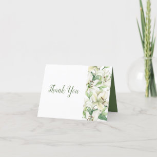 LILY Blossom Elegantie Bruiloft Bedankkaart