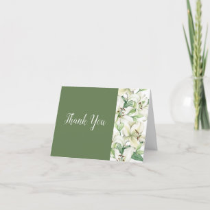 LILY Blossom Elegantie Bruiloft Bedankkaart
