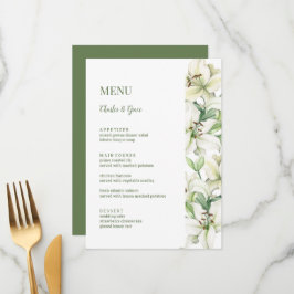 LILY Blossom Elegantie Bruiloft Menu