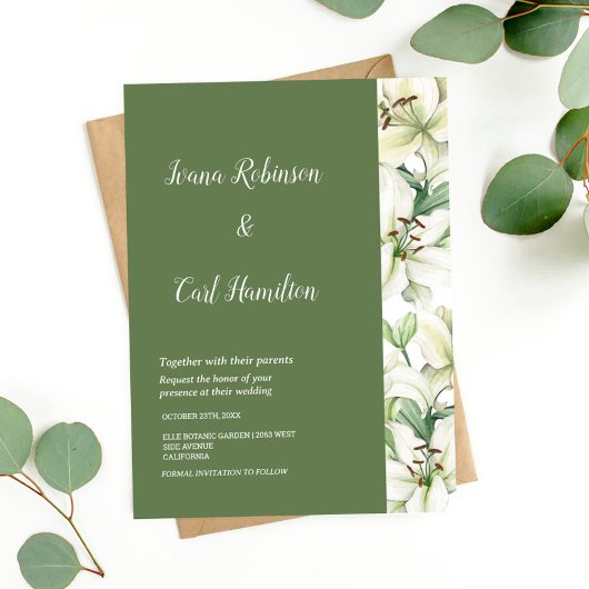 LILY Blossom Elegantie Kaart