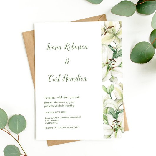 LILY Blossom Elegantie Kaart