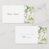 LILY Blossom Elegantie Plaatskaartje (Voorkant / Achterkant)