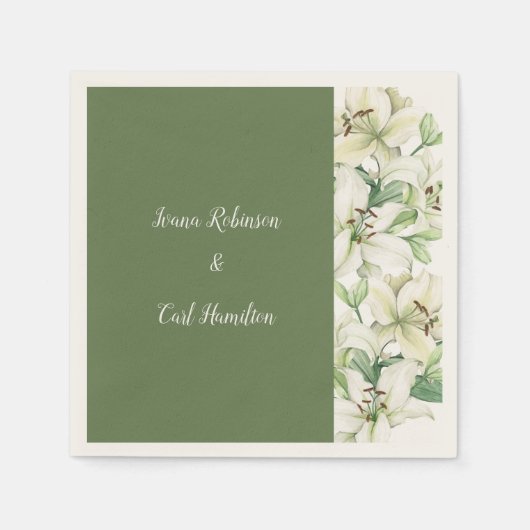 LILY Blossom Elegantie Servet (Voorkant)