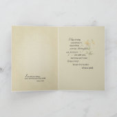 Lily Botanische Religieuze Sympathie Kaart (Binnen)