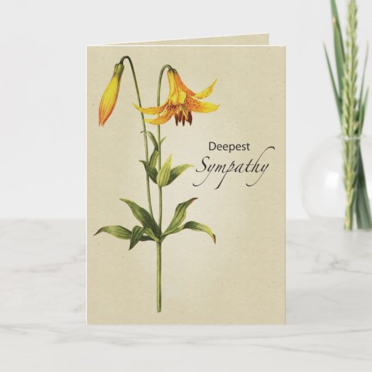 Lily Botanische Sympathie Kaart (Voorkant)