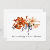 Lily Bouquet Bridal Wedding Shower-kaart Kaart (Voorkant / Achterkant)