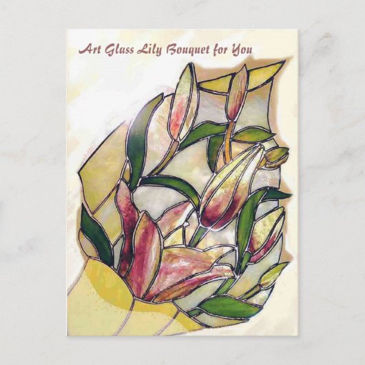 Lily Bouquet Celebration Gift Briefkaart (Voorkant)