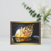 Lily Bouquet Lamp Fine Art Briefkaart (Staand voorkant)