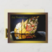 Lily Bouquet Lamp Fine Art Briefkaart (Voorkant / Achterkant)