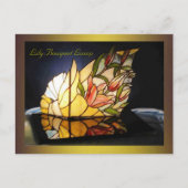 Lily Bouquet Lamp Fine Art Briefkaart (Voorkant)