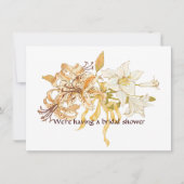 Lily Bouquet Waterverf Shower Kaart (Voorkant)