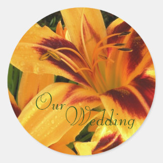Lily bruiloft stickers