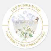 Lily Bubble Bath label (Voorkant)