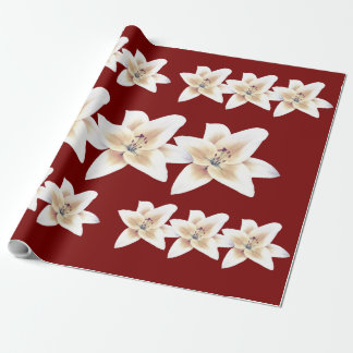 Lily cadeau wrap (Rood) ゆりの包装紙(赤) Cadeaupapier