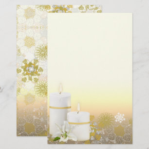 Lily Candle Stationery Briefpapier